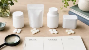 Comparison of ProDentim with other oral probiotics by formula, clinical evidence and value.