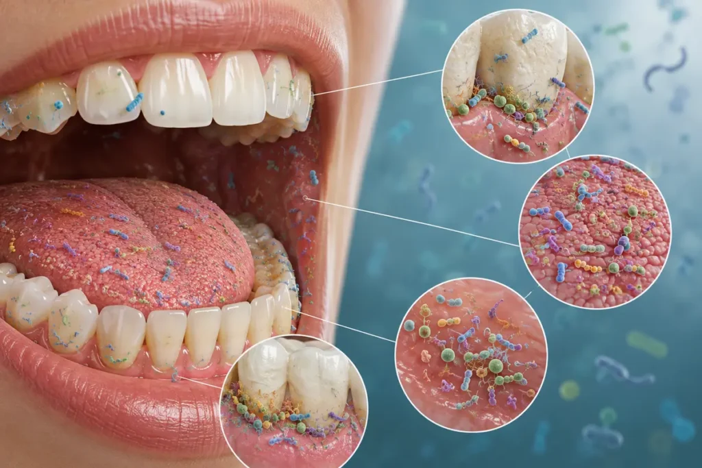 Different habitats that shape the oral microbiome