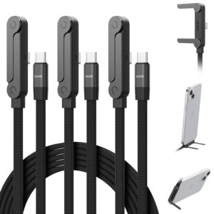 Mitesbony 240W USB-C Cable with Phone Stand